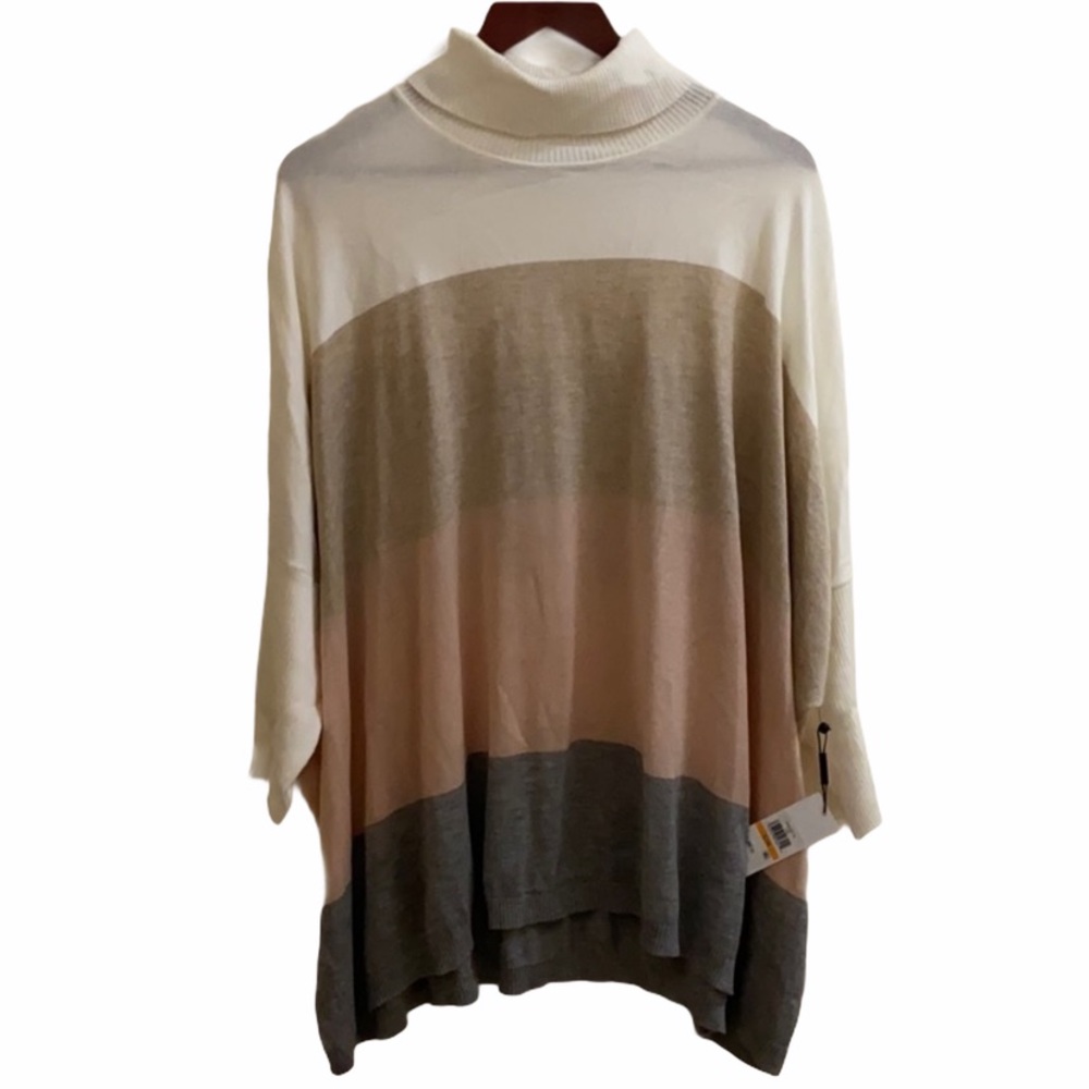 NWT Calvin Klein poncho sweater